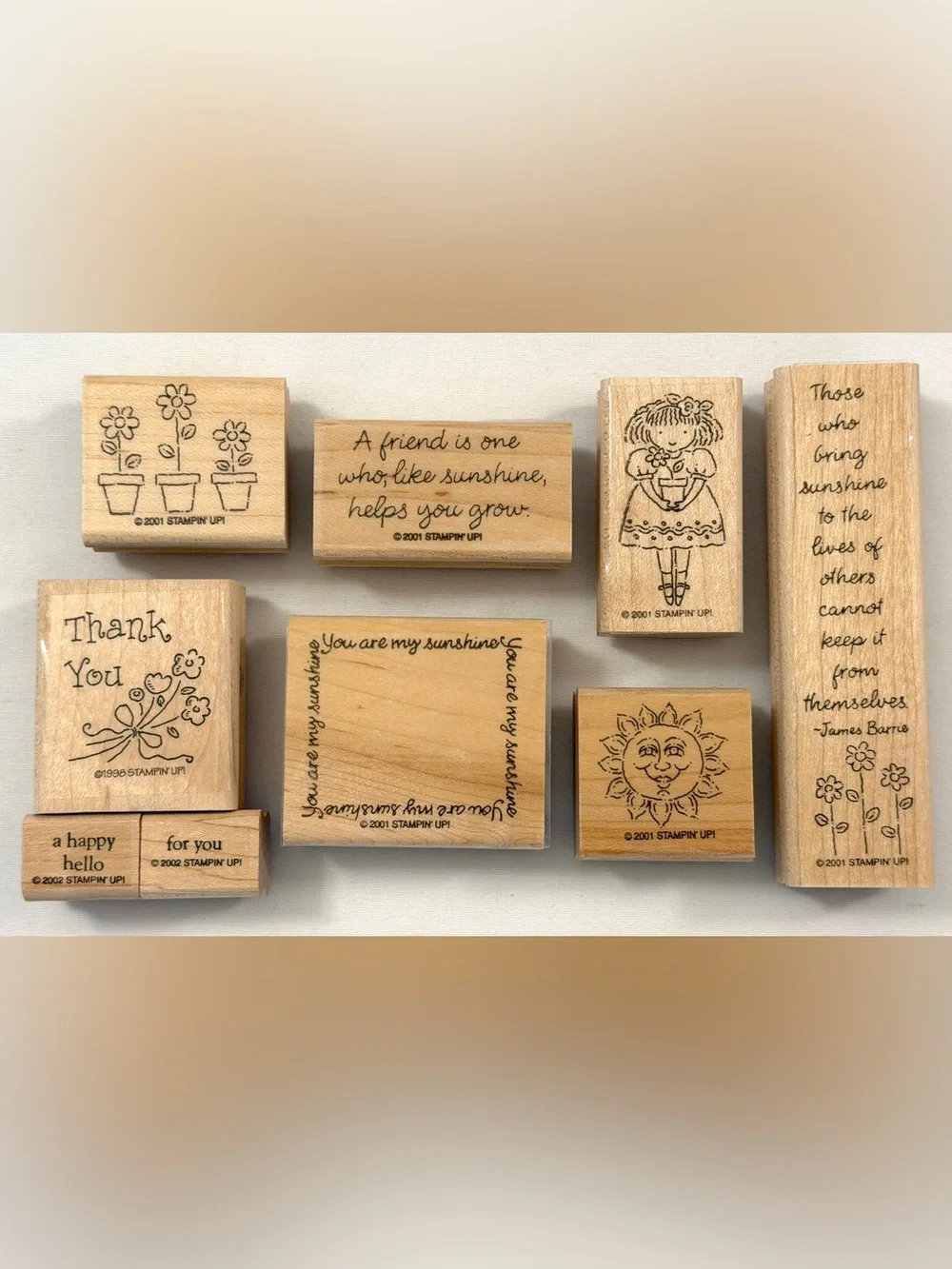 Like New Stampin’ Up Stamp Set~Sunshine/Friendship + Free Stamp Pad